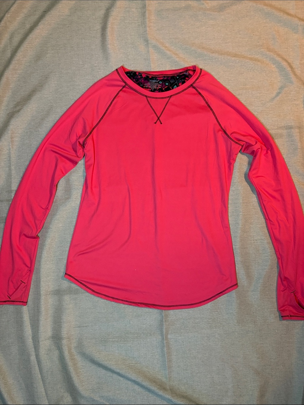 Women's Long-Sleeve Active Tee - Hot Pink